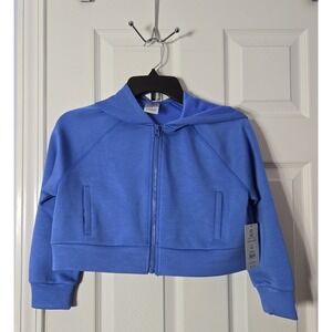 Athletic Works Girls Crap Hoodie Size Medium (7/8) Santorini Blue New with Tags.
